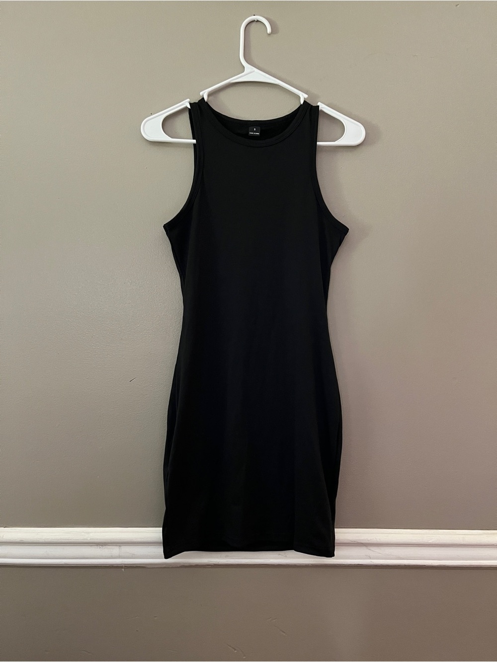SHEIN Black Sleeveless Tank Bodycon Mini Dress - Picture 1 of 4